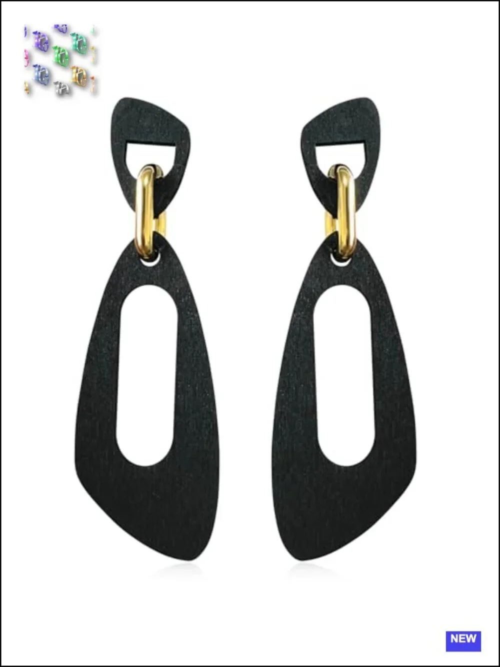 Handmade Bohemian Lightweight Natural Wooden Dangle Drop Earrings